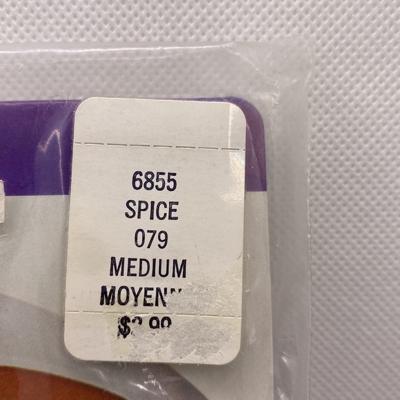 Whisper Control Top Pantyhose Nylons Spice Size Medium 6855 Sandalfoot - Picture 3 of 9